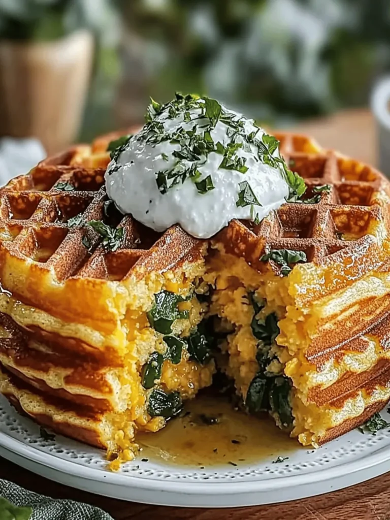 Cheddar Jalapeño Cornbread Waffles: Your New Breakfast Delight
