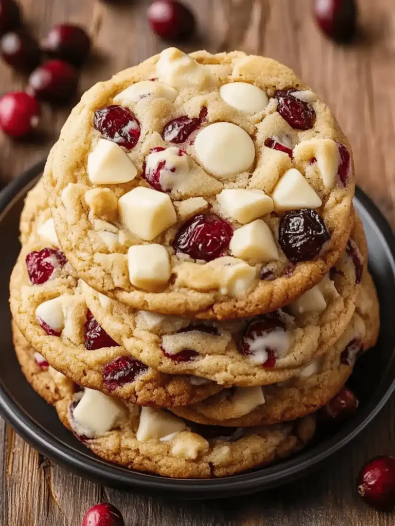 Delightful White Chocolate Cranberry Cookies to Share and Savor