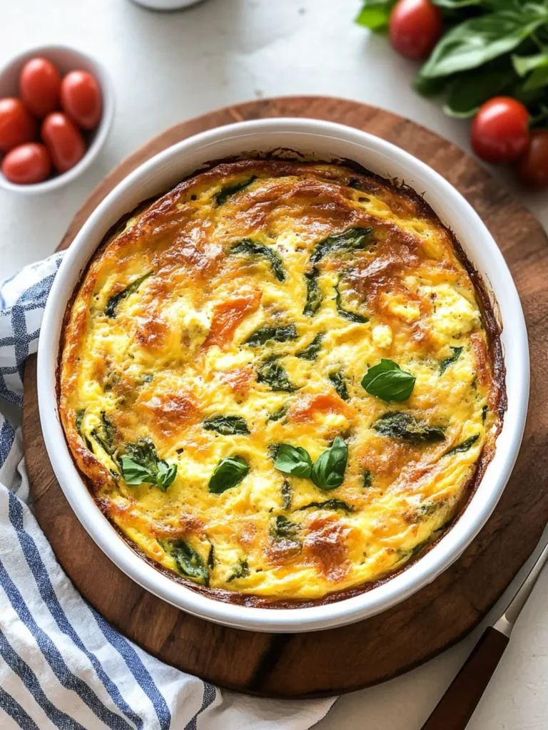 Cottage Cheese Egg Bake: A Savory Spinach Surprise!